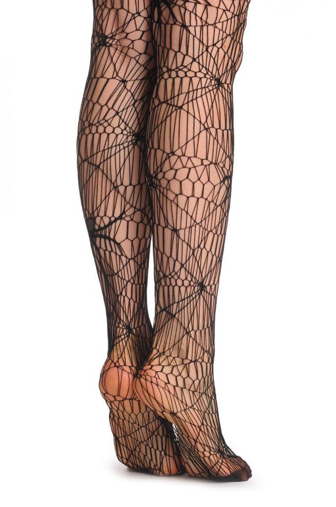 Liss Kiss Black Widow Spiders Net (Halloween) - Tights