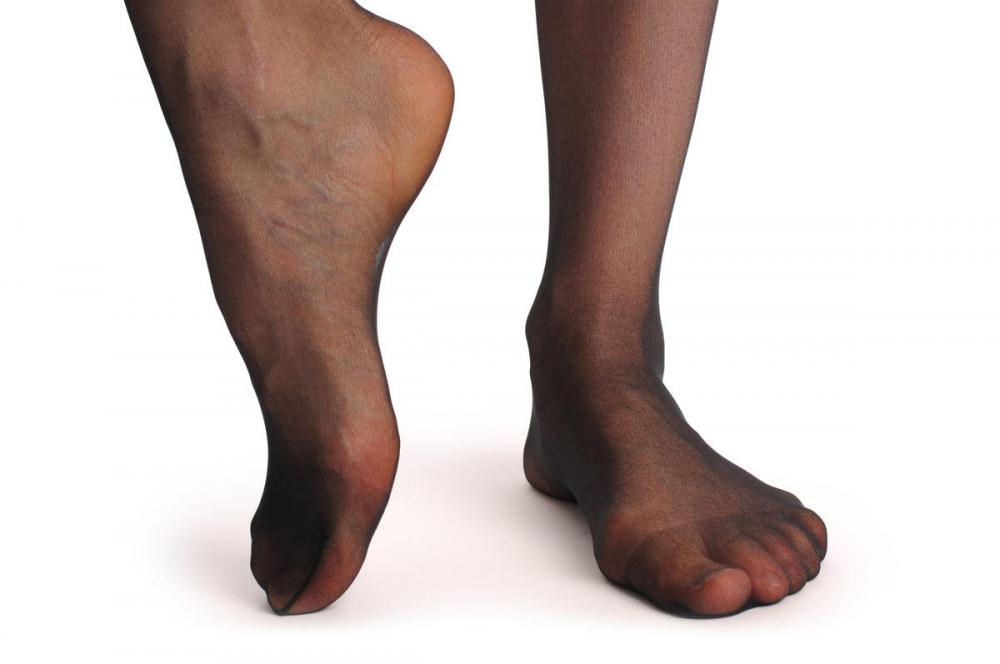 Liss Kiss Black With Thong Back & Back Seam - Tights