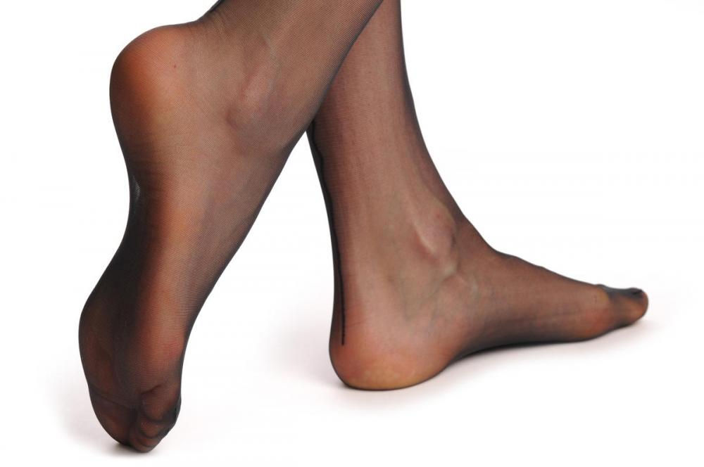 Liss Kiss Black With Waved Back Opaque Seam - Tights