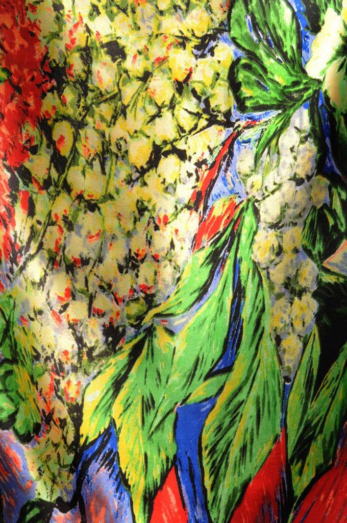 Liss Kiss Blue Red & Green Van Gogh Flowers - Scarf