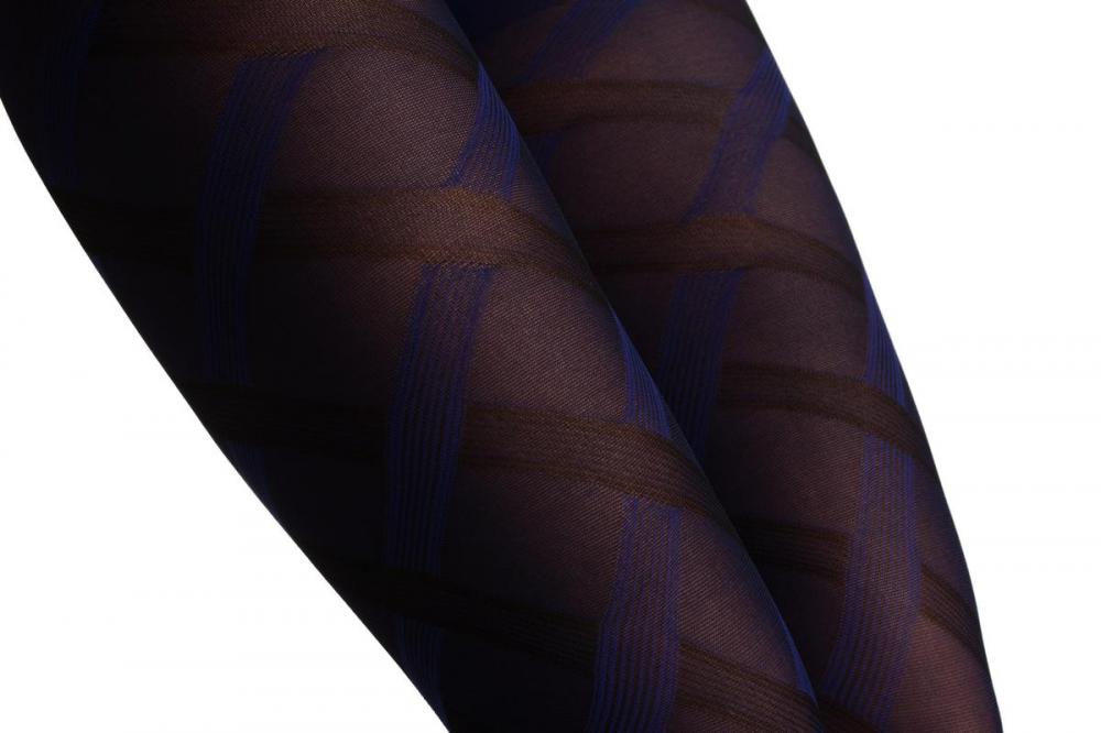 Liss Kiss Bright Blue Scotish Plait - Tights