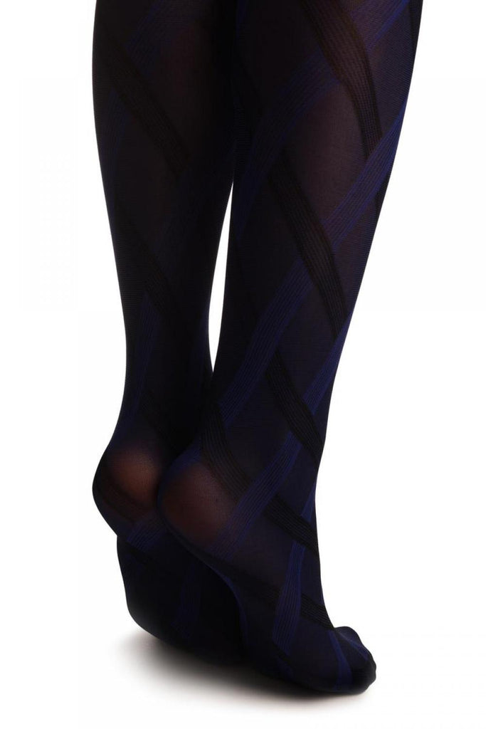 Liss Kiss Bright Blue Scotish Plait - Tights