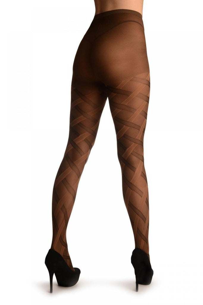 Liss Kiss Brown Scotish Plait - Tights