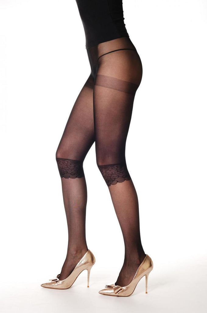Liss Kiss Capri Lace Trim - Tights
