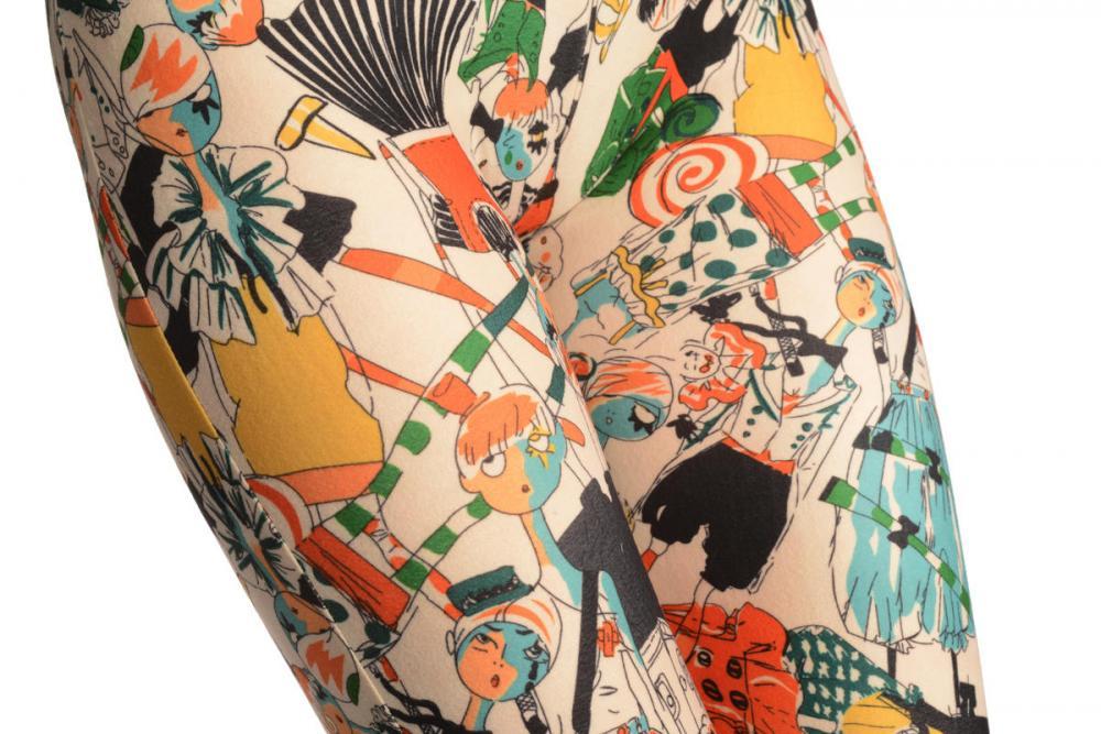 Liss Kiss Cartoon Fashionista Girl - Leggings