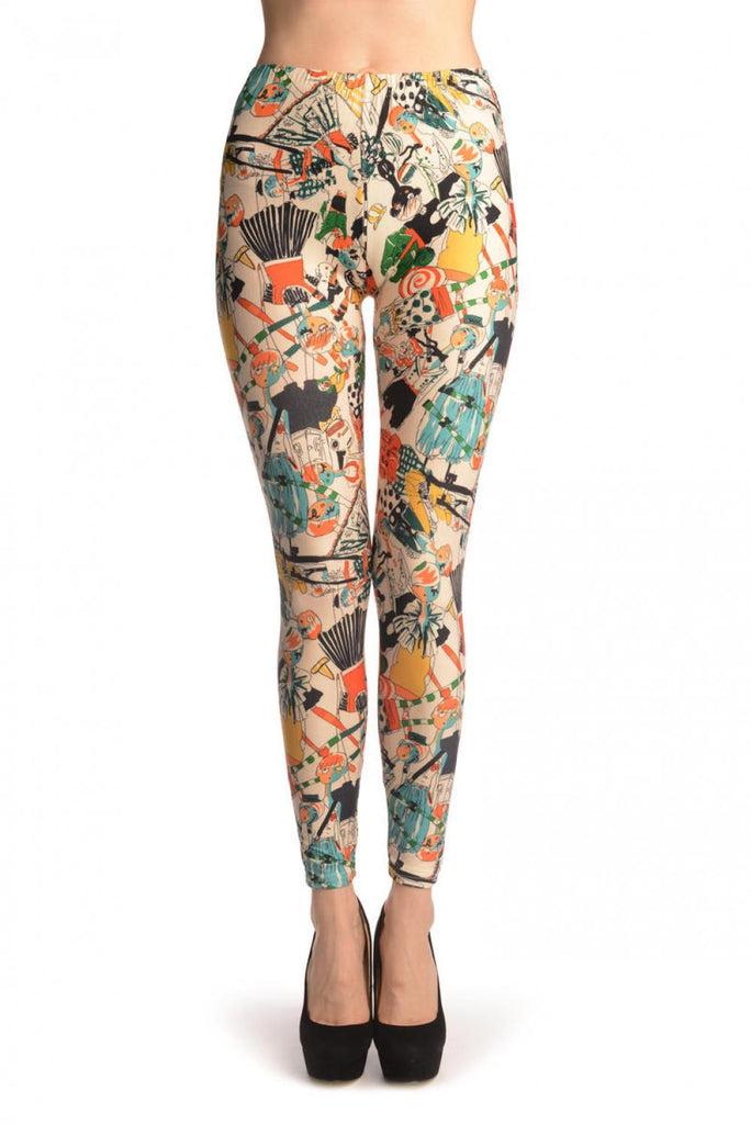 liss kiss Cartoon Fashionista Girl - Leggings