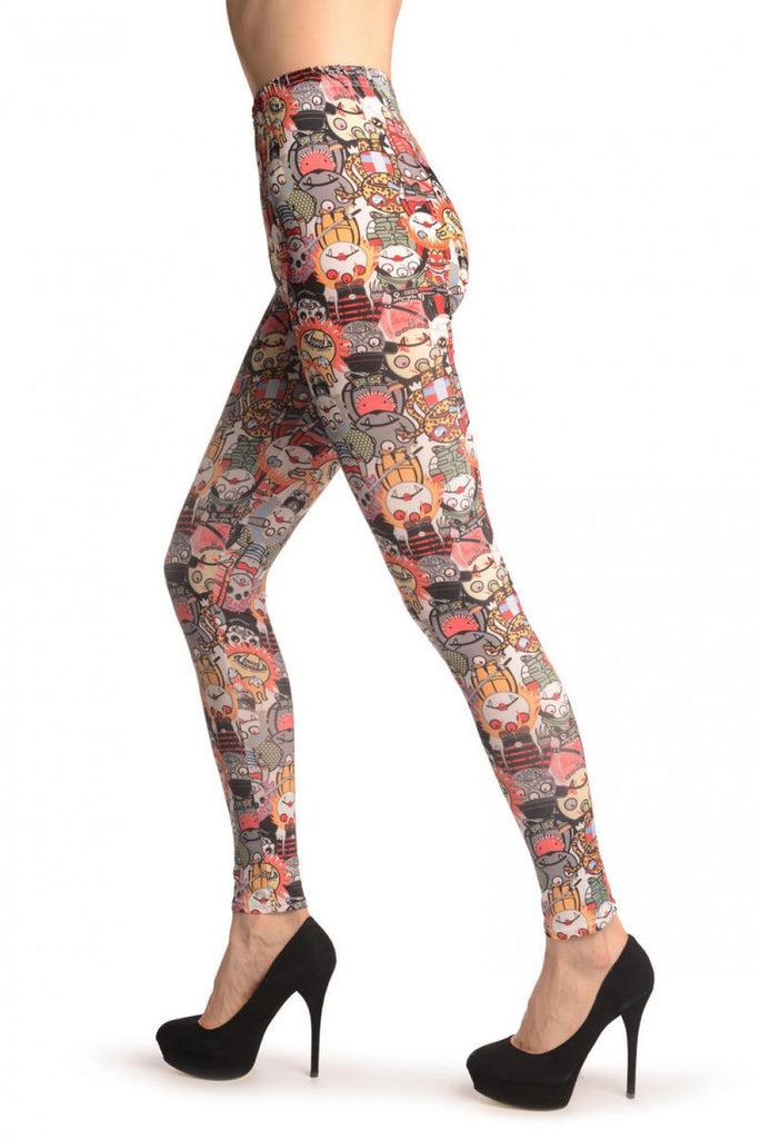 Liss Kiss Cartoon Vampires - Leggings