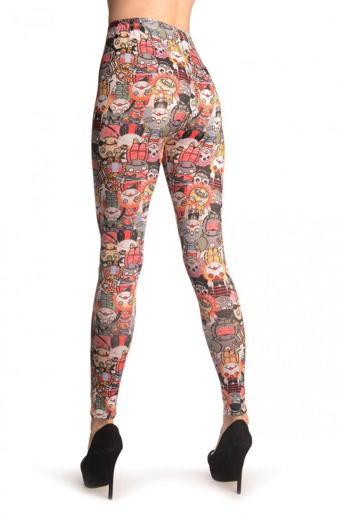 Liss Kiss Cartoon Vampires - Leggings