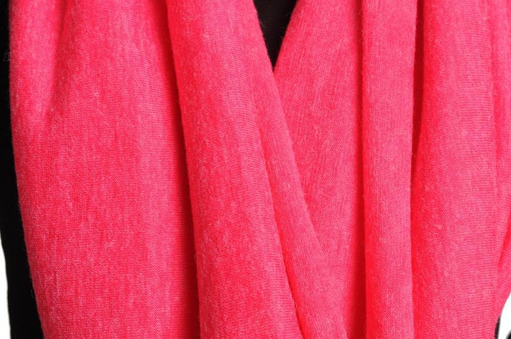 Liss Kiss Cerise Pink Woolly Snood Scarf - Snood