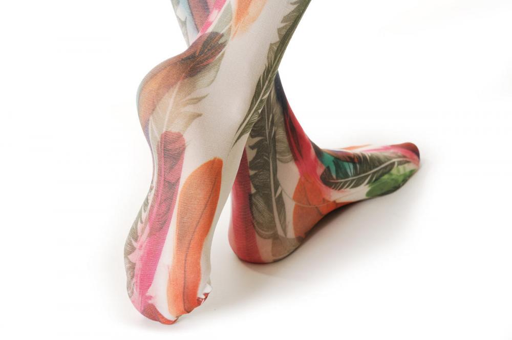 Liss Kiss Colourful Feathers - Tights