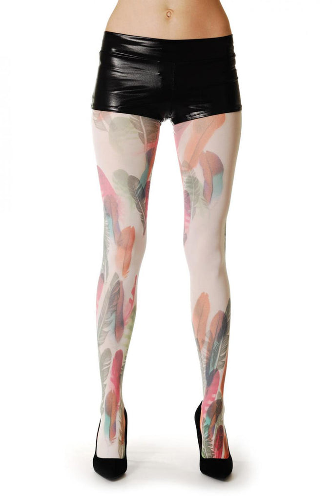 Liss Kiss Colourful Feathers - Tights