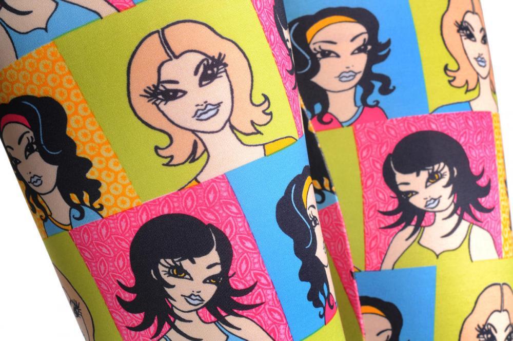 Liss Kiss Colourful Girls Portraits - Leggings