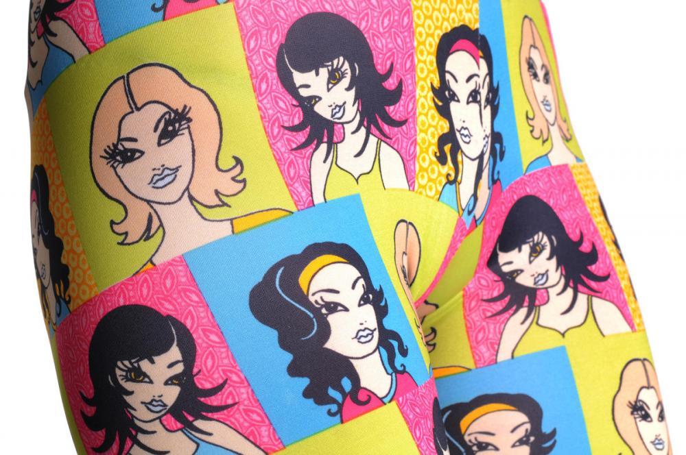 Liss Kiss Colourful Girls Portraits - Leggings