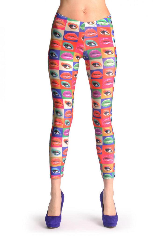 Liss Kiss Colourful Lips & Eyes - Leggings
