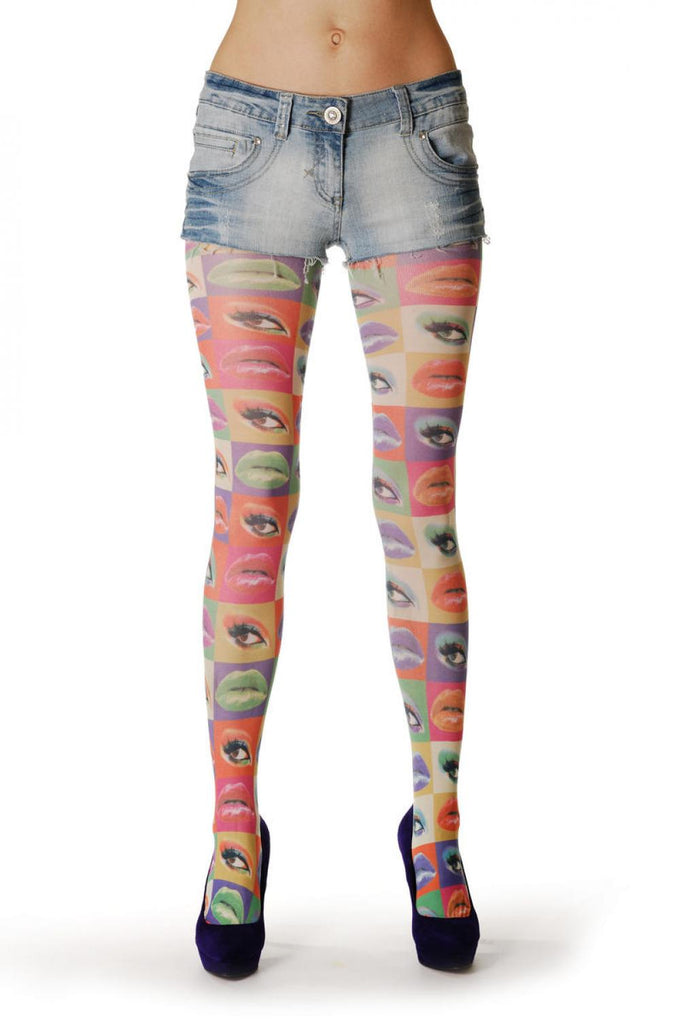 Liss Kiss Colourful Lips & Eyes - Tights