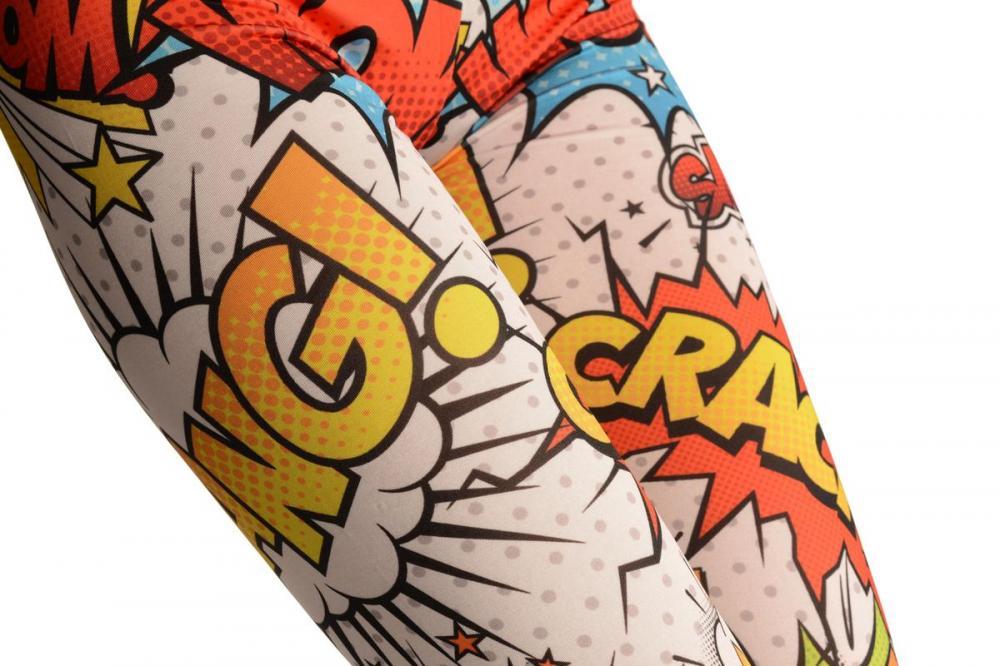 Liss Kiss Comics Printed Wow Collage - Leggings
