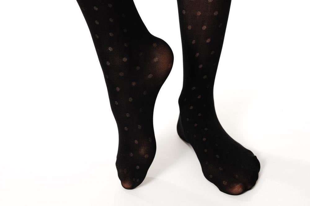 Liss Kiss Dots And Flowers Trim - Tights