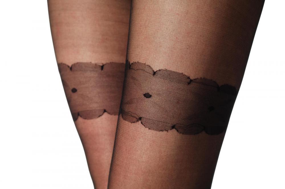 Liss Kiss Dotted Sock & Garter - Tights