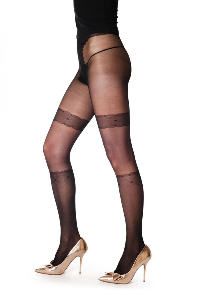 liss kiss Dotted Sock & Garter - Tights
