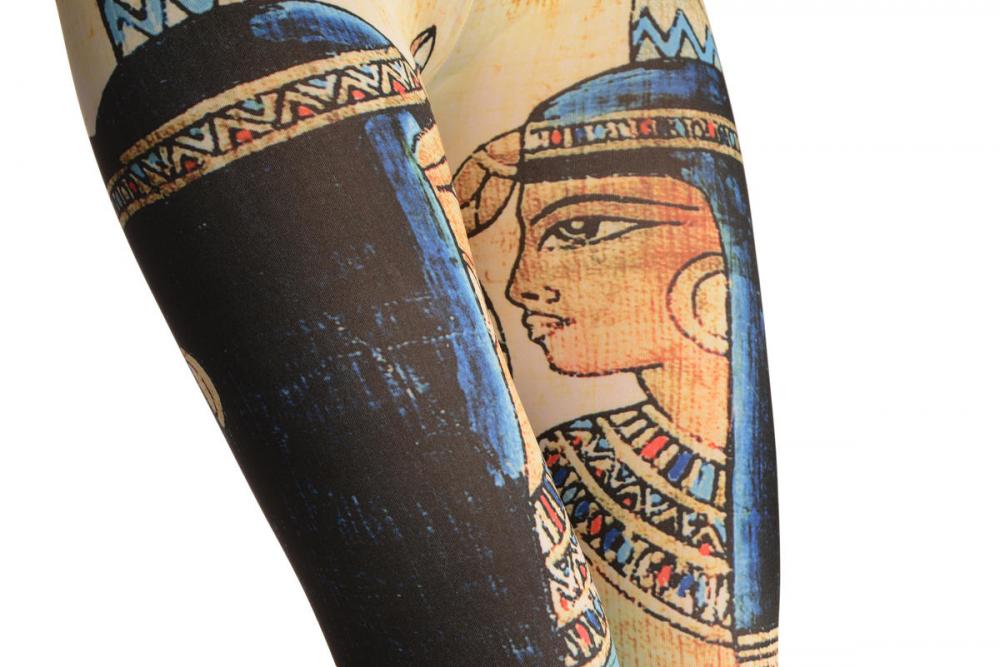 Liss Kiss Egyptian Pharaohs On Beige - Leggings