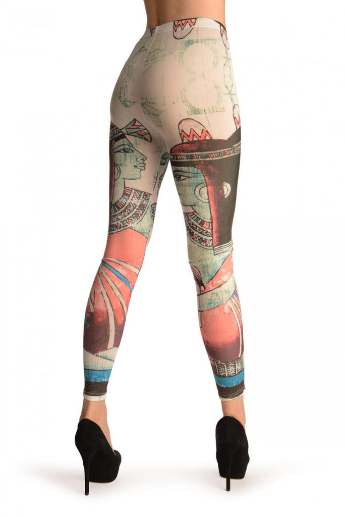Liss Kiss Egyptian Pharaohs On Sand Grey - Leggings