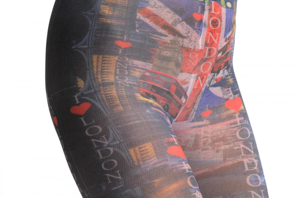 Liss Kiss English Flag & Red Bus - Tights