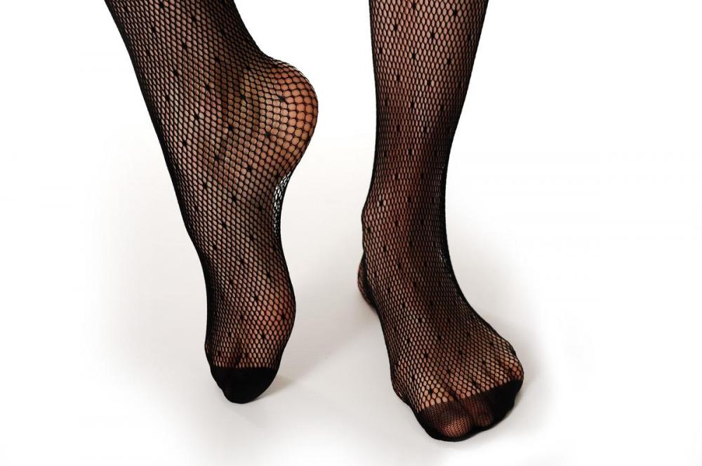 Liss Kiss Fishnet With Small Dots - Tights