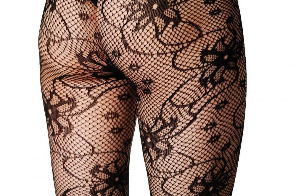 Liss Kiss Flowers With Black Pearls - Tights