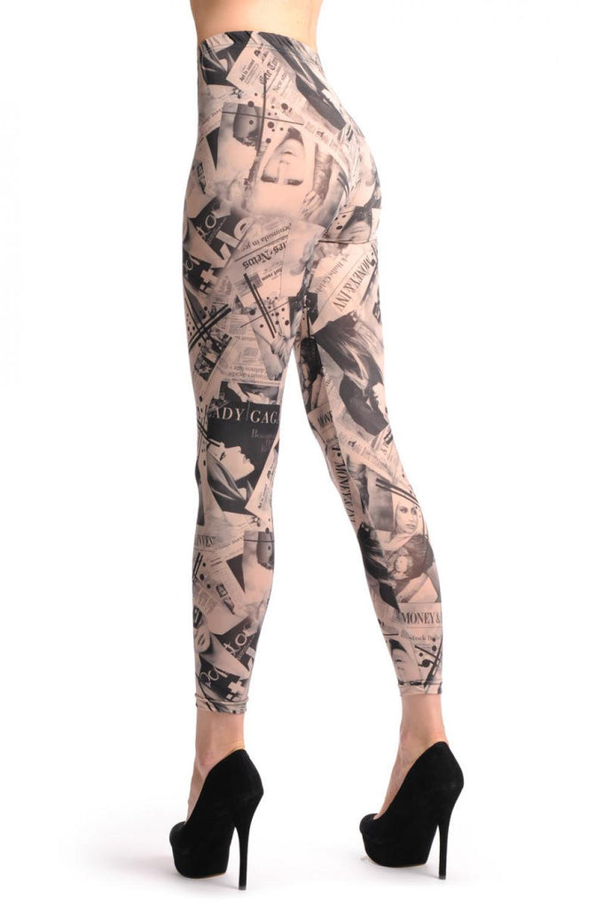Liss Kiss Gaga Magazine - Leggings