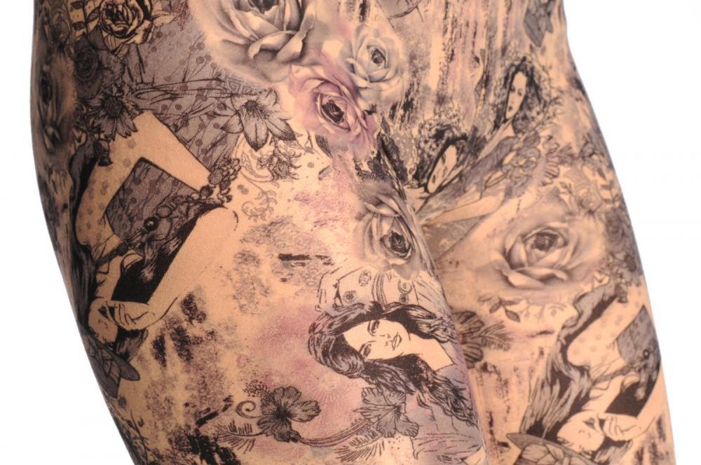 Liss Kiss Girl With Hat & Roses - Leggings