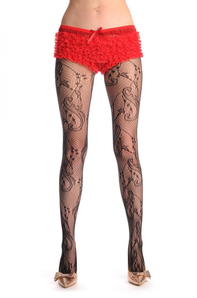 liss kiss Gladiolus Flowers Fishnet - Tights