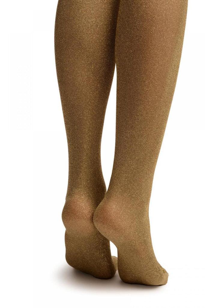 Liss Kiss Gold Lurex Luxurious Tights - Tights