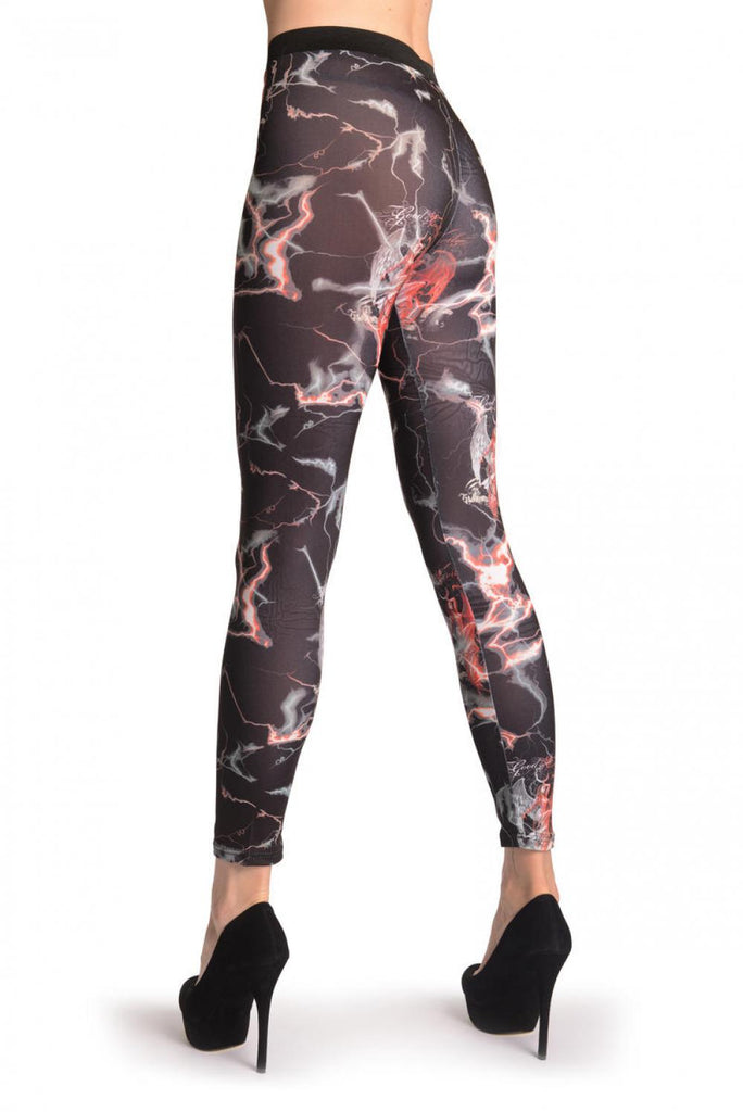 Liss Kiss Gothic Alchemy Amour Girl & Heart - Leggings