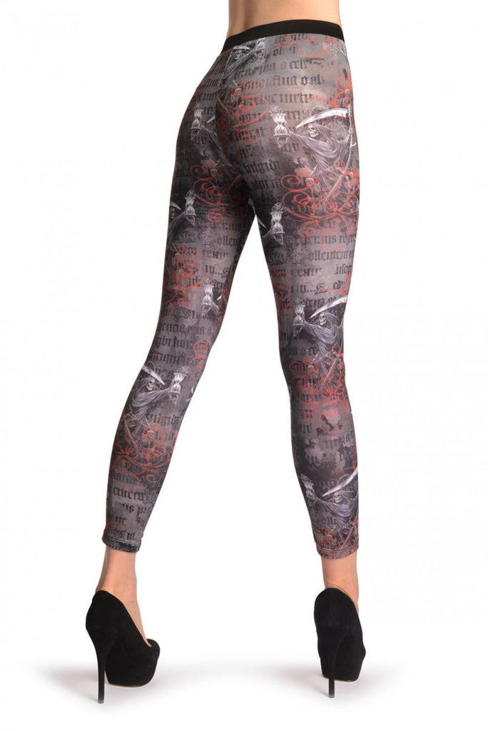 Liss Kiss Gothic Alchemy Death & Lyrics - Leggings