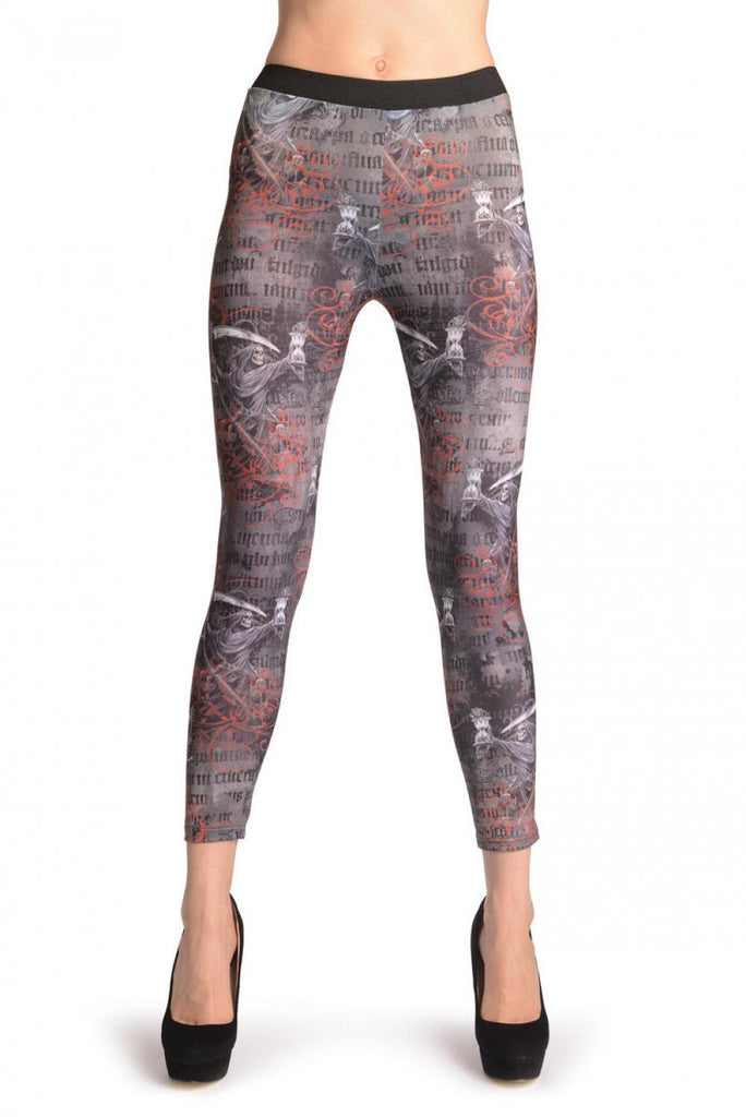 Liss Kiss Gothic Alchemy Death & Lyrics - Leggings