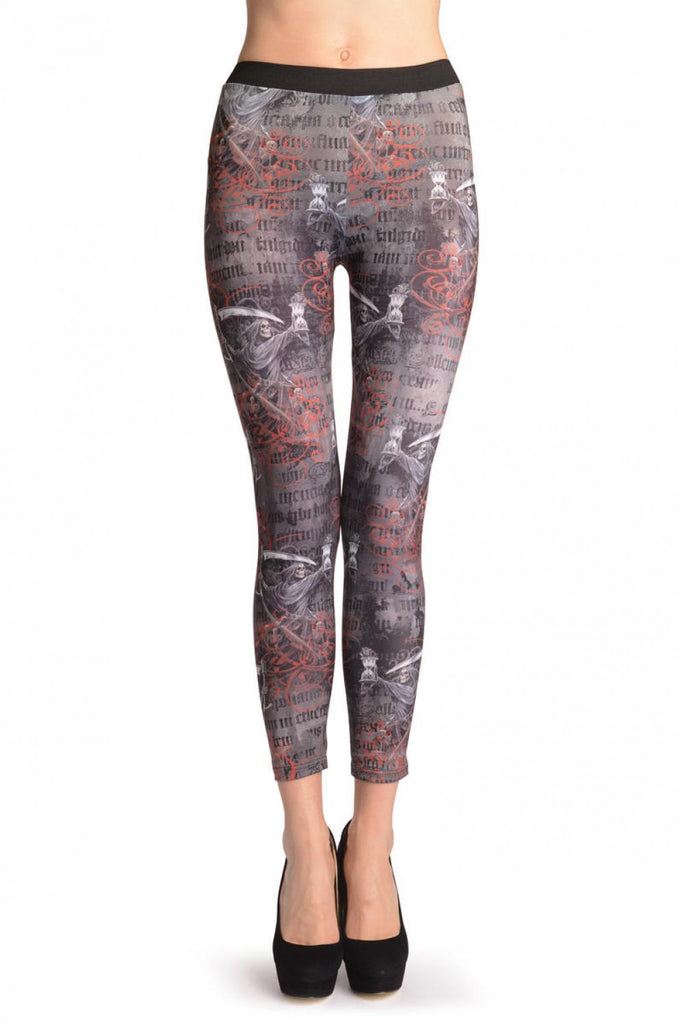 Liss Kiss Gothic Alchemy Death & Lyrics - Leggings