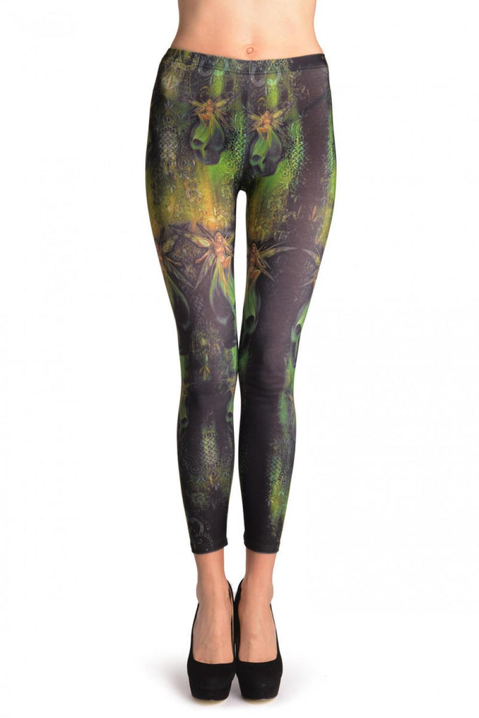 liss kiss Gothic Alchemy Fairy & Skull - Leggings