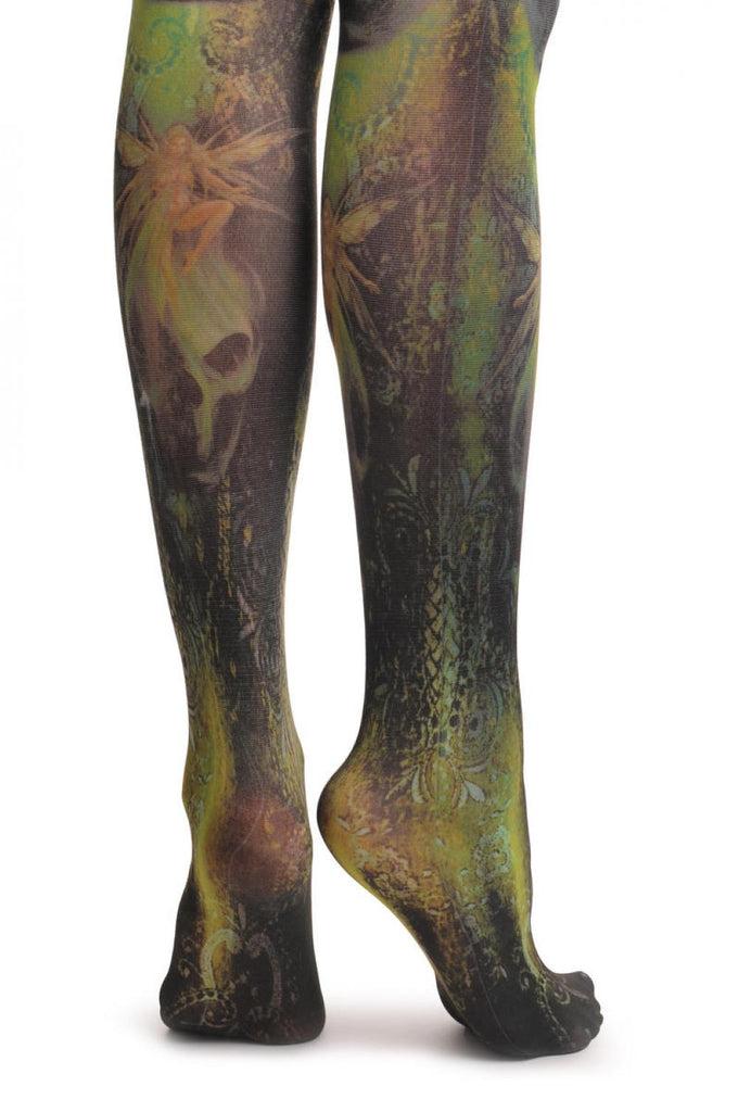 Liss Kiss Gothic Alchemy Fairy & Skull - Tights