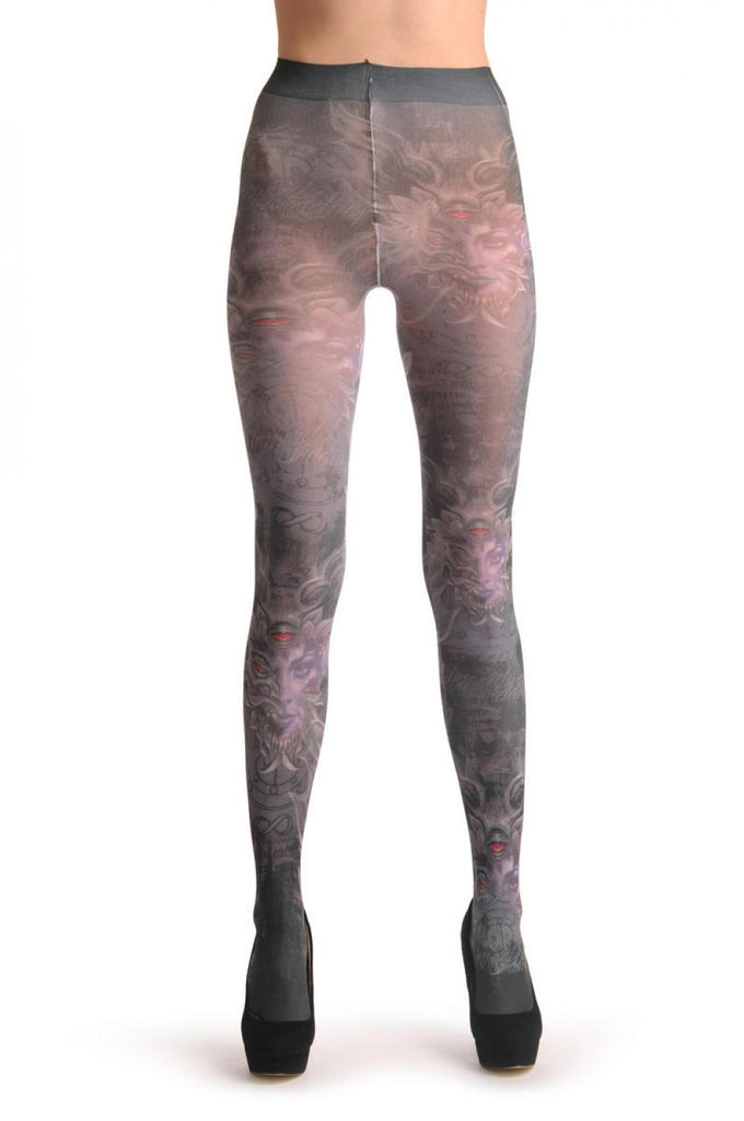 Liss Kiss Gothic Alchemy Infinity Eye - Tights