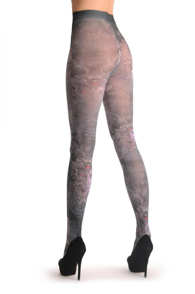 Liss Kiss Gothic Alchemy Infinity Eye - Tights