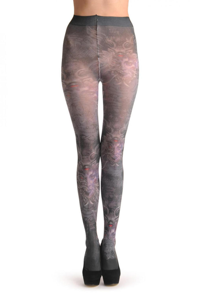liss kiss Gothic Alchemy Infinity Eye - Tights