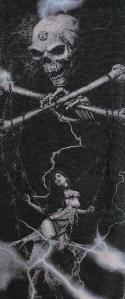 Liss Kiss Gothic Alchemy Skull & Chained Girl - Tights