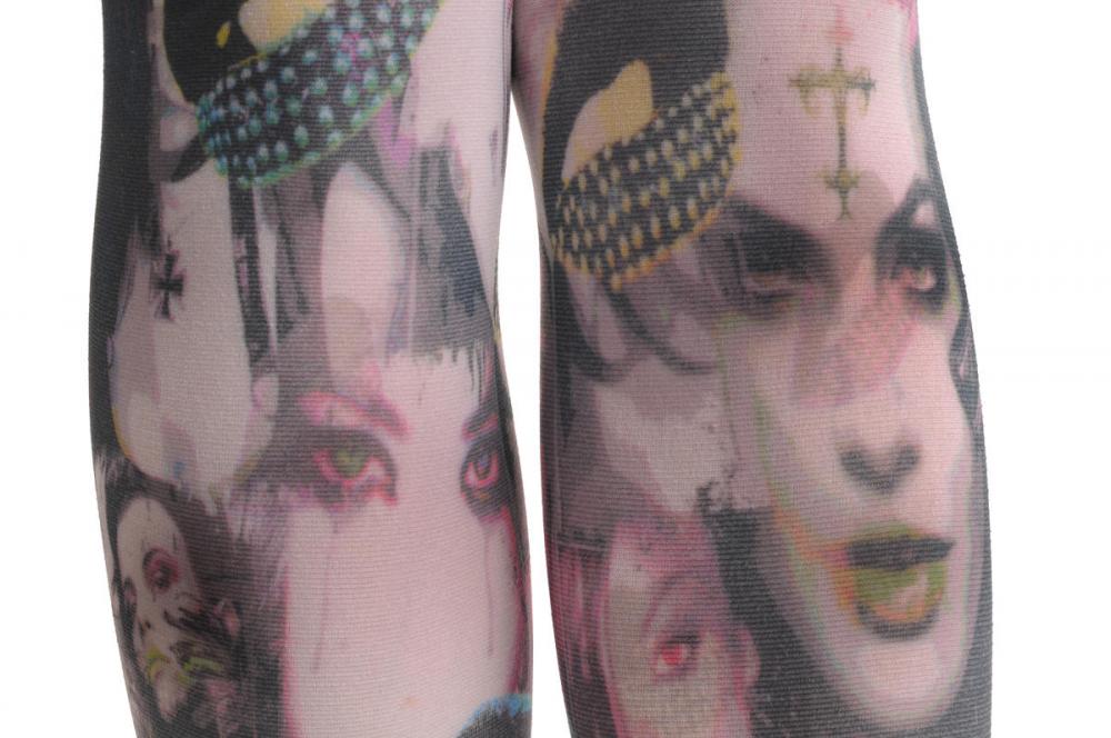 Liss Kiss Gothic Girl & Crystal Lips - Tights
