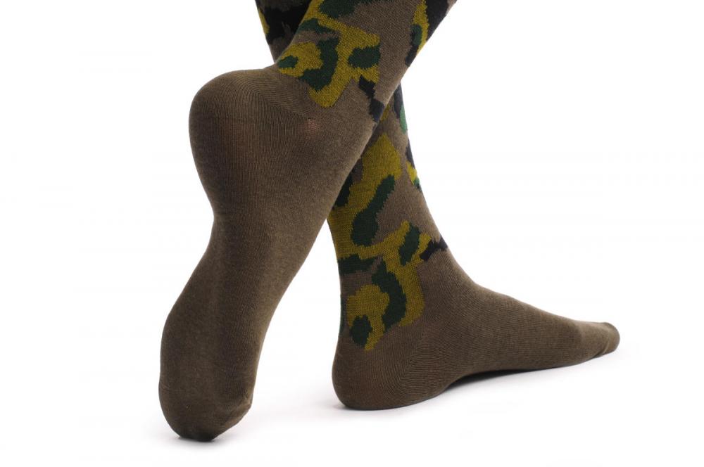 Liss Kiss Green Camouflage - Over The Knee Socks