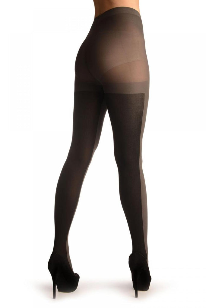 Liss Kiss Grey & Black 2 Looks In One - Tights