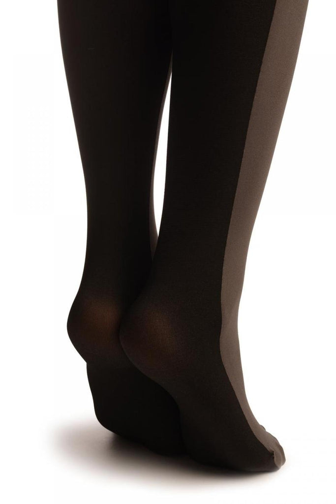 Liss Kiss Grey & Black 2 Looks In One - Tights