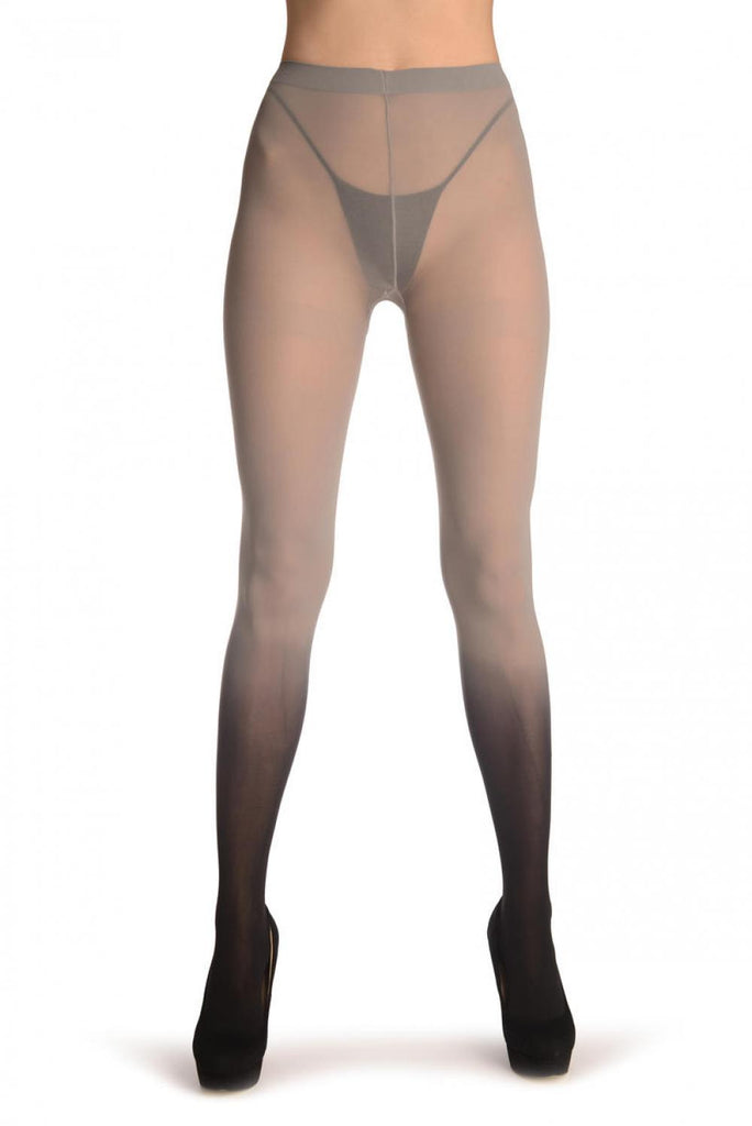 Liss Kiss Grey & Black Ombre - Tights