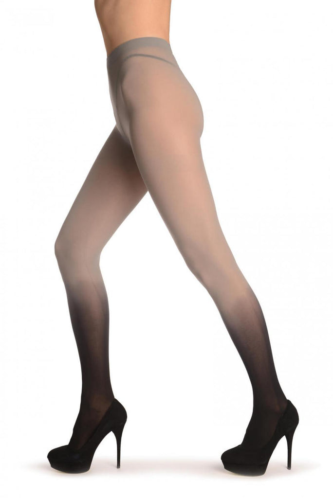 Liss Kiss Grey & Black Ombre - Tights