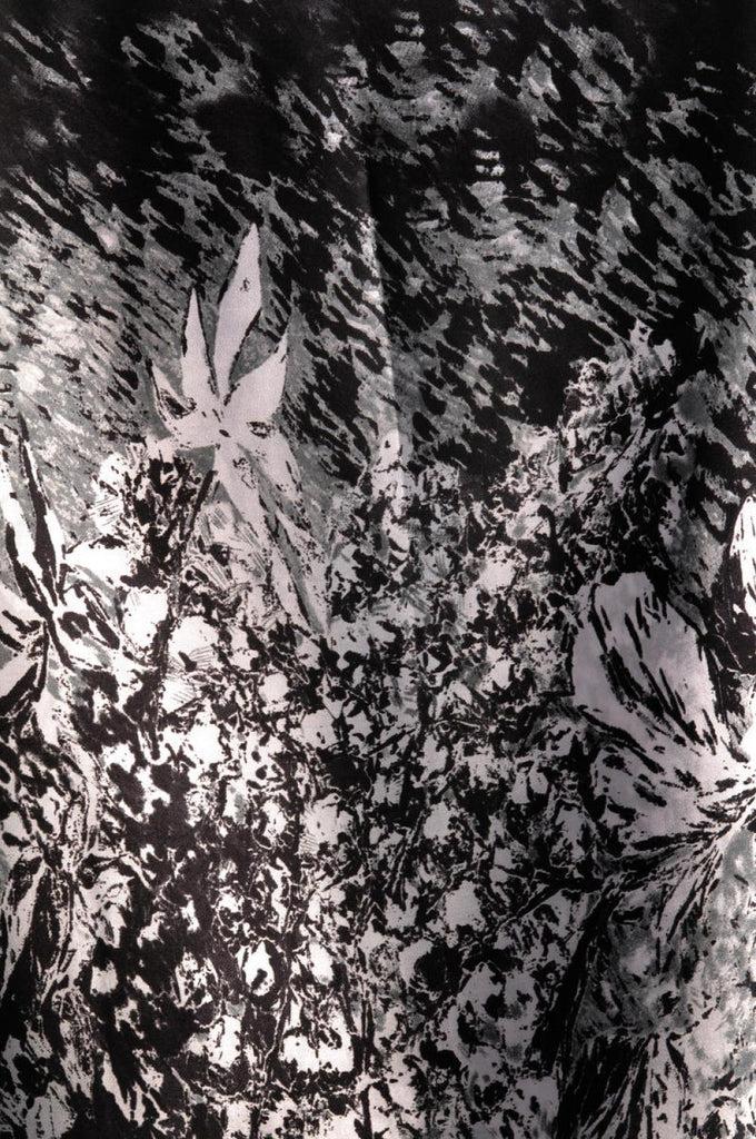 Liss Kiss Grey & Black Van Gogh Flowers - Scarf