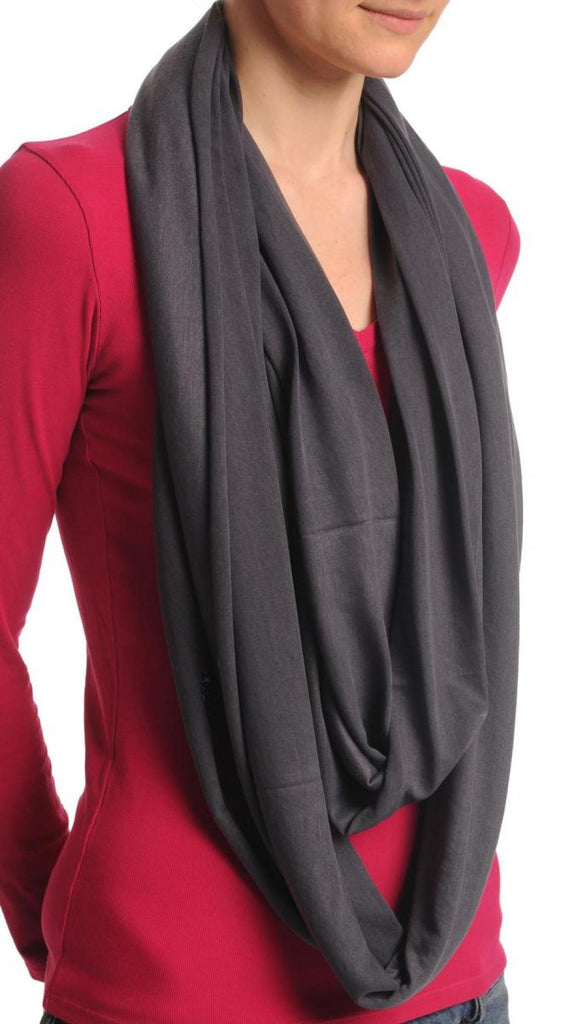 Liss Kiss Grey Blue Two Or Three Loops Snood - Scarf